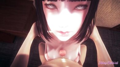 Hinata Destroyed Gushing Cum Mouth Blowjob and Fucked by a Big Dick Naruto Hentai