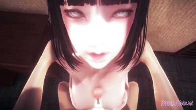 Hinata Destroyed Gushing Cum Mouth Blowjob and Fucked by a Big Dick Naruto Hentai