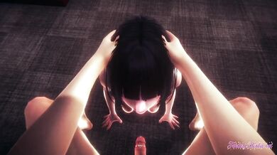 Hinata Destroyed Gushing Cum Mouth Blowjob and Fucked by a Big Dick Naruto Hentai