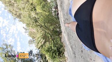 Public BlowJob - My wife showing off at the park - stranger caught us - PAWG - BWC