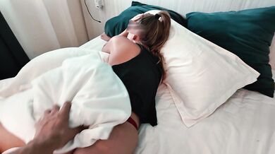 I tried to relax but his horny mind wanted to fill my pussy with cum