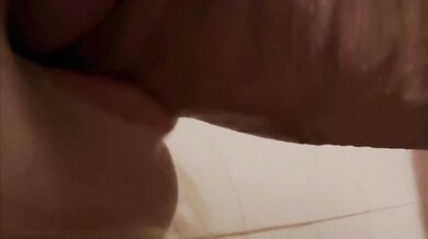 Skilled Sucking! Slow Sensual Close-Up Blowjob With Huge CUMSHOT!