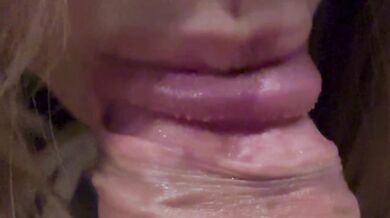 Skilled Sucking! Slow Sensual Close-Up Blowjob With Huge CUMSHOT!