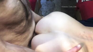 My 60 year old lover fucks me doggy, cums on my ass, then carries on… That’s impressive!