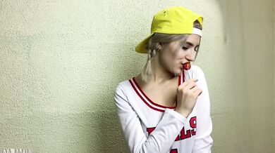 Horny schoolgirl teases her classmate and gets covered in cum - Eva Elfie