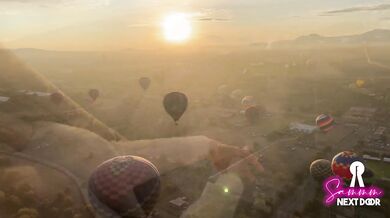 Sammmnextdoor Date Night #05 - Passionate sunrise sex (she swallows) over pyramids in an air balloon