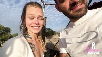 Sammmnextdoor Date Night #05 - Passionate sunrise sex (she swallows) over pyramids in an air balloon
