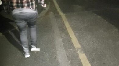 Alice - pissing my already wet jeans again & walking in public