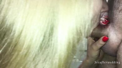 Detailed pulsating cum in mouth close up | Sexafterwedding