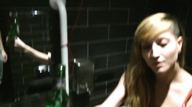 Club Manager Gets Her Bossy Butt And Mouth Fuck In Work Toilet!Pov Swallow