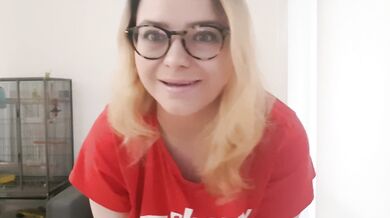 Trying on some gifts some of my subscribers sent me