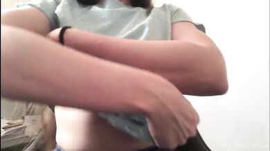 On the internship Pulling down my pants and Showing my hairy pussy # greek Ελληνικό τριχωτό μουνί