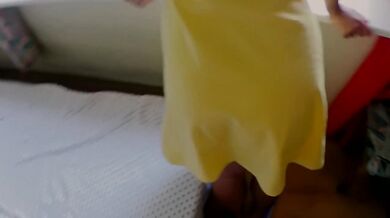 Amateur couple fucks in doggystyle POV and cums on her nice ass - Homemade