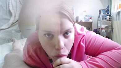 Girlfriend in Pajamas Suck And Fuck Her Boyfriend