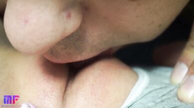 Pussy licking close-up