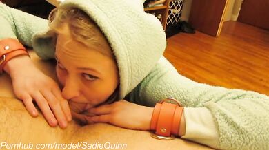 Sadie Quinn: Onesie Blowjob--A Welcome Workplace Distraction