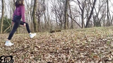 Girl looking for a place in the woods to give me a good blowjob