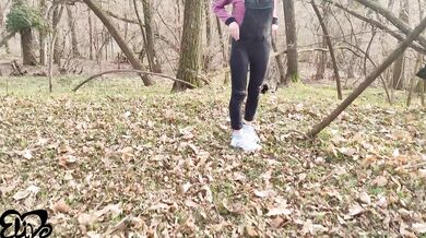 Girl looking for a place in the woods to give me a good blowjob