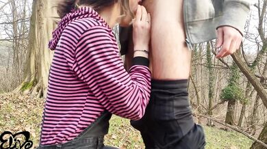 Girl looking for a place in the woods to give me a good blowjob