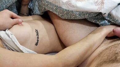 Cumshot on legging