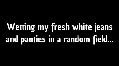 White Jeans Peeing compilation. How stained can I make them? ;)