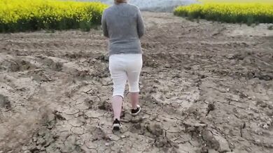 White Jeans Peeing compilation. How stained can I make them? ;)