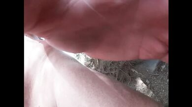 Nude Beach River Bank Playing With Pussy Then Fucking