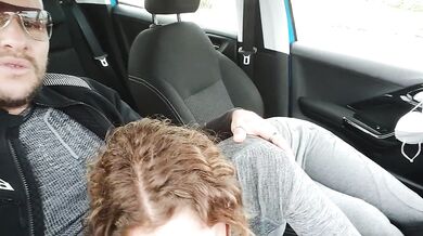 We are going to pick Up my boyfriend but I can't sucking his friend