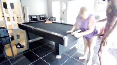 Rainbowhair04 Milf Banged On Pool Table and Facialized