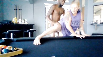 Rainbowhair04 Milf Banged On Pool Table and Facialized