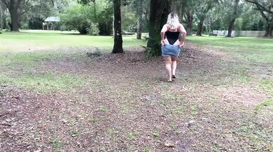 Public Sex With Blonde With Huge Ass Huge CUM ON FACE
