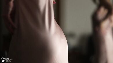 Incredibly Sexy Woman in a Silk Dress Gets Fucked & Creampied - Short Video