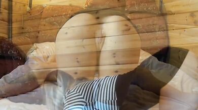 A colleague fucked a whore wife at his dacha and sent a video to her husband. Шлюшка жена