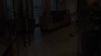 Pickup blonde in the gym dragged a stranger into her room for passionate sex