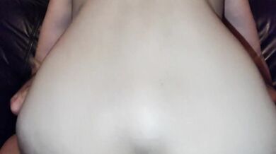 Sexy  invited over first time to watch football and she rode on my cock like riding 