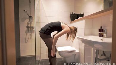 Bathroom Fuck With My Slutty Step Sister! Mini Dress And Stockings Makes Me Crazy 4K