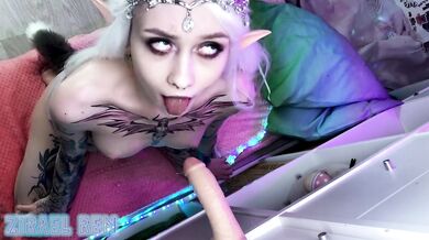  ELF RIDES ANAL DILDO HARD POV