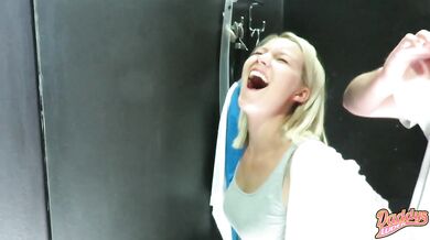 Painful assfuck in the department store!