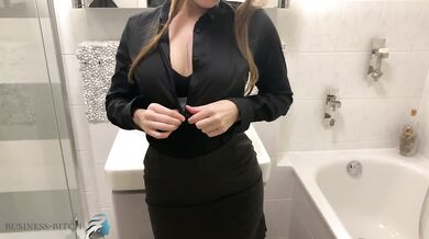 business woman comes home after work undress herself and takes sexy shower