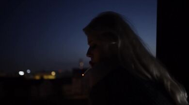 StepBrother seduced StepSister on Balcony and fuck her very hard