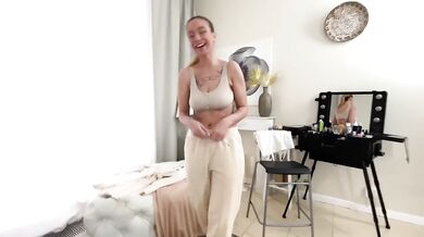Director and makeup artist making sex before actors and actresses come
