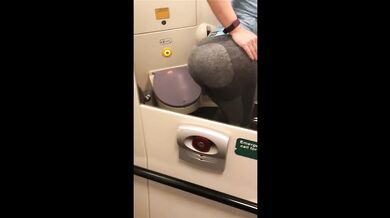 Soaking wet pussy gets fingered on the train