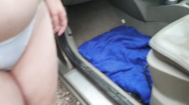 Alice - Car Wetting in White Panties (from my 30 min compilation coming soon)
