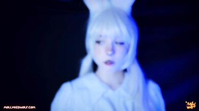 Cosplay ‎Beastars. Bunny girl sucks hard on your big dick - MollyRedWolf