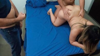 Cuckold Watching My Big Ass Latina Being Fuck By My Friend