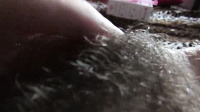 big clit hiding in the hairy bush