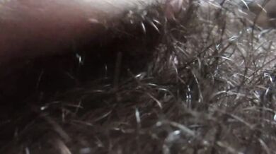big clit hiding in the hairy bush