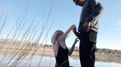 Horny Teen Swallows Cum In Public - OurDirtyLilSecret