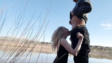 Horny Teen Swallows Cum In Public - OurDirtyLilSecret