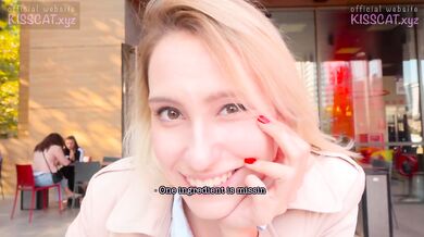 Public Agent - 18 Babe Suck Dick in Toilet Wendis & Drink Coffee with Cum / Kiss Cat
